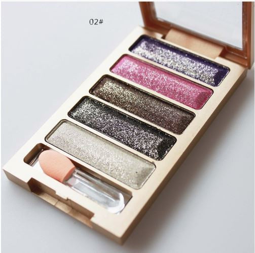 5 Colors Diamond High Quality Pigment Makeup Eyeshadow Palette To Eye kit maquiagem Eye Shadow Beauty Naked Palette Glitte