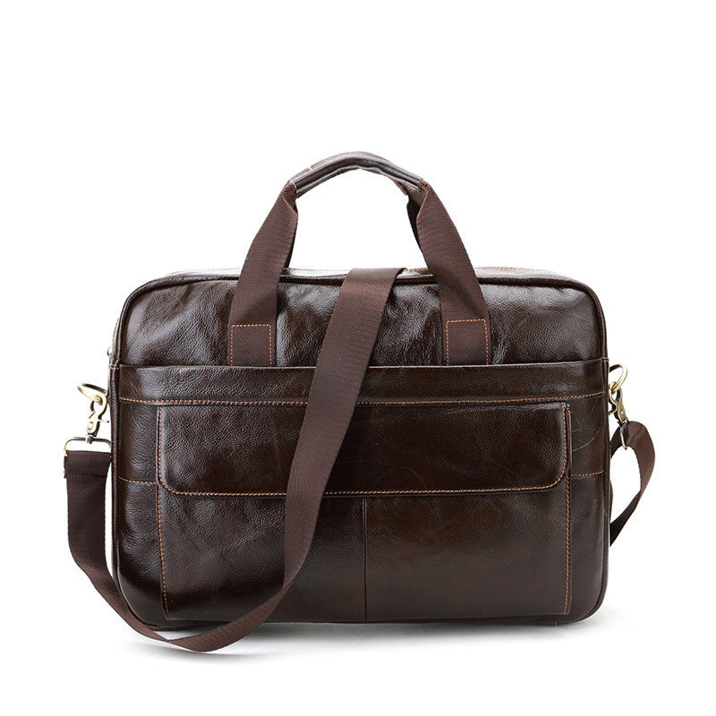 CROSS OX Genuine Leather Mens Briefcase Laptop Bags Men's Travel Bag Cowhide Men Shoulder Bags Business Man Handbag bolsa
