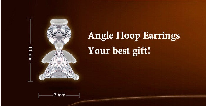 Angle Stud Earring Women Earings Fashion Sterling Silver Crystal Earrings