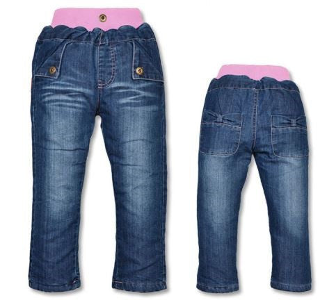 High quality KK-RABBIT Winter Thick Cashmere Fashion Boys Pants Kids Trousers Baby Children Jeans