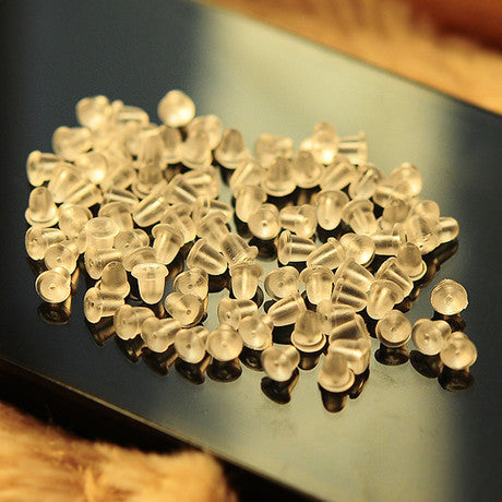 Dedicated Simple Clear Plastic Ear Jewelry Stud Earring Plugs
