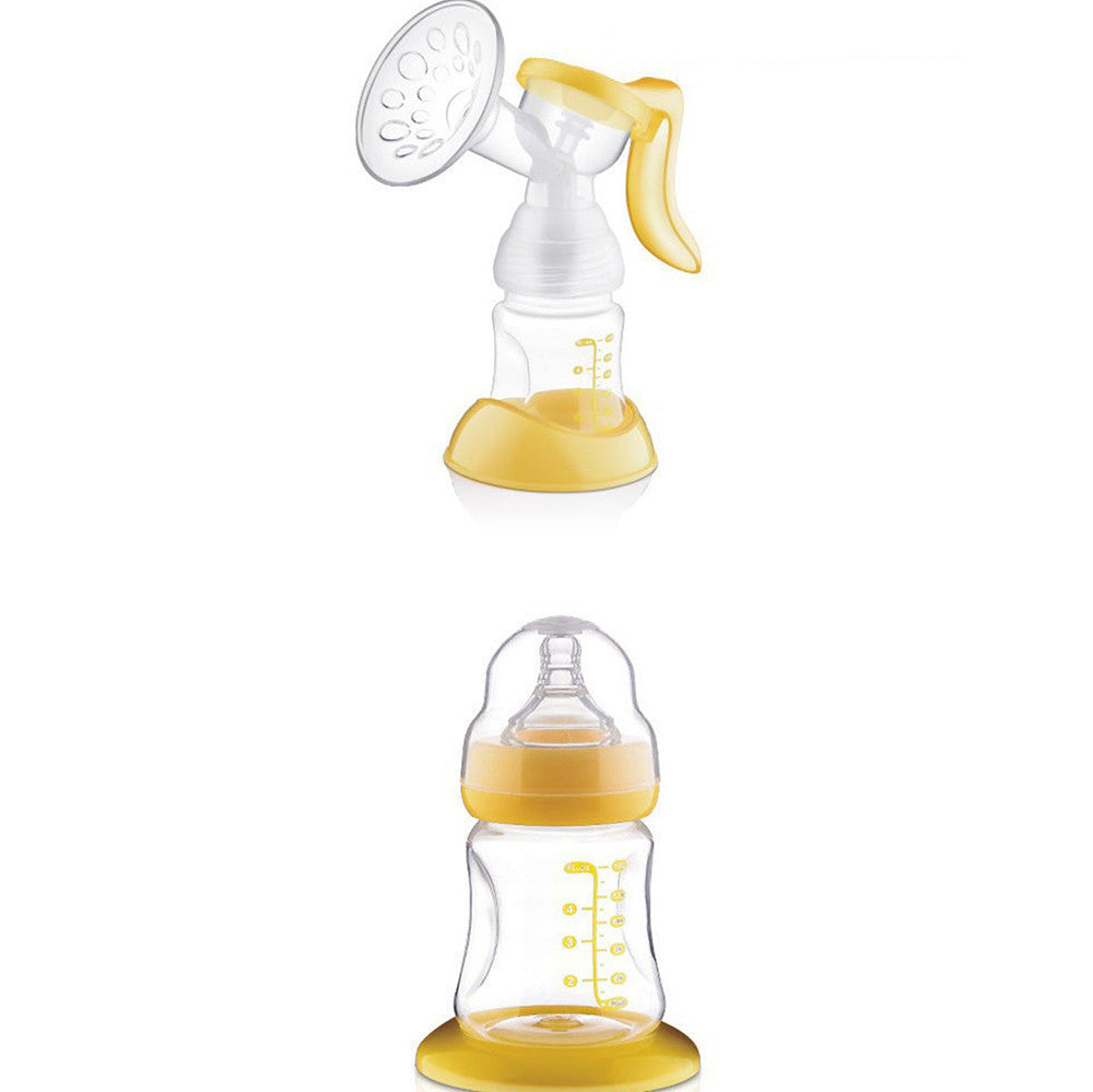 Manual Breast Feeding Pump Original With Milk Bottle