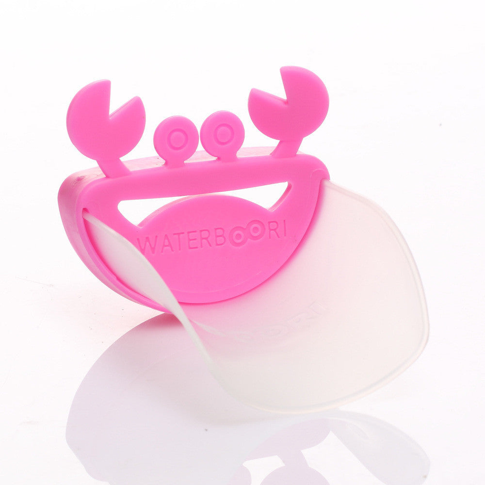 Cute Bathroom Sink Faucet Chute Extender Crab Children Kids Washing Hands 4 colors