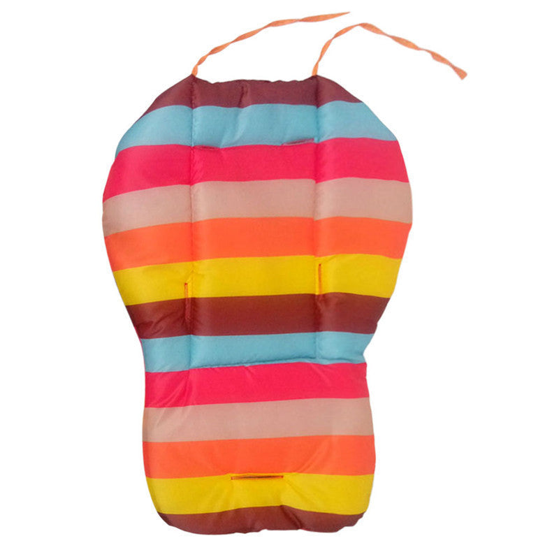 Baby Infant Stroller Seat Pushchair Cushion Cotton Mat Rainbow Color Chair BB Car Seat Cushion