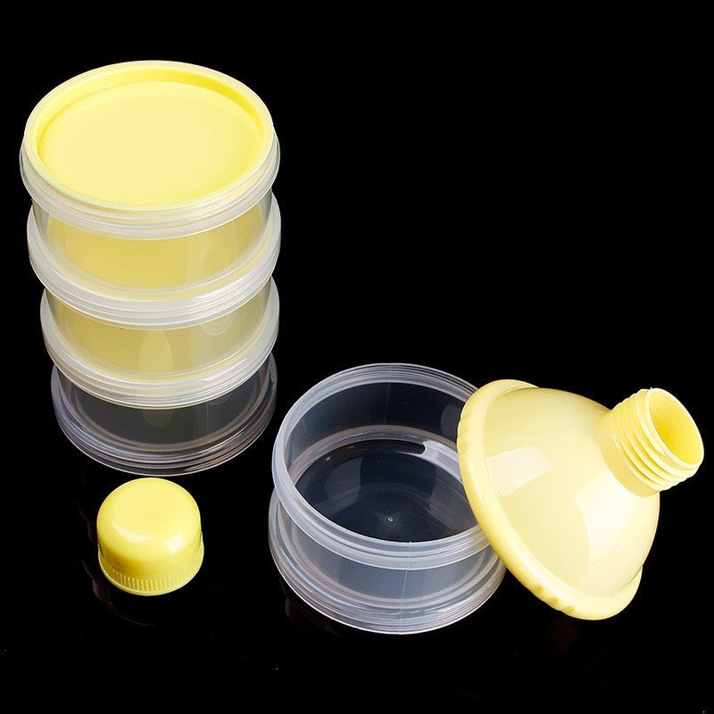 New Portable Baby Feeding Milk Powder &Food Bottle Container 4 Cells Grid Box