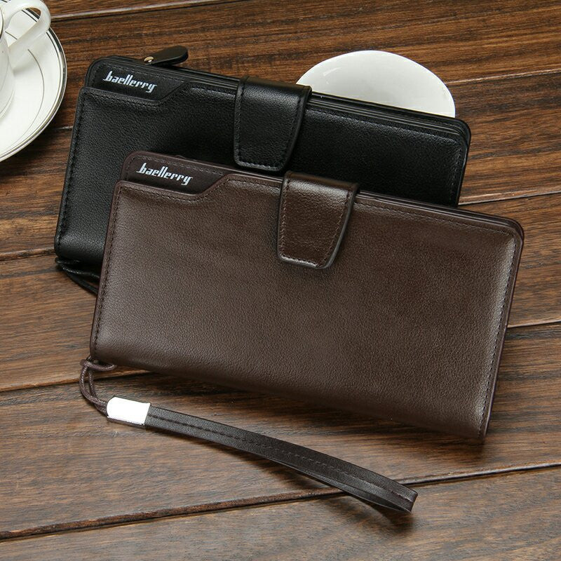 men wallets Casual wallet men purse Clutch bag Brand leather wallet long design men bag gift for men
