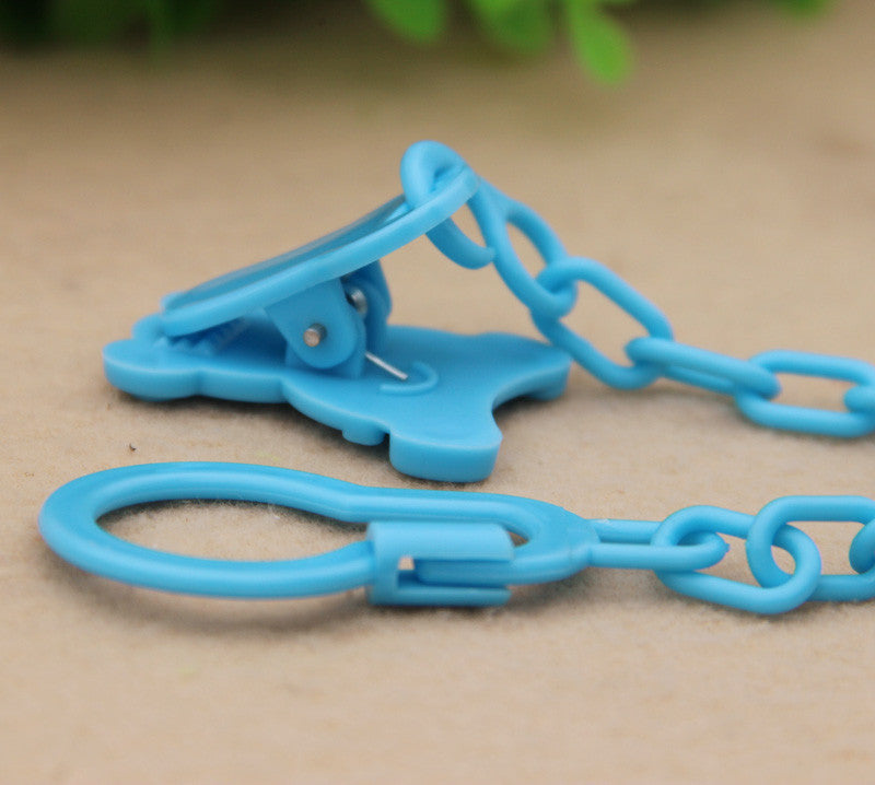 Baby Infant Dummy Pacifier Soother Chain Clip Holder Toddler Cartoon Pattern