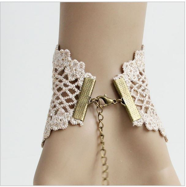 Vintage lace bracelets & bangles bridesmaid wrist handmade Bracelets