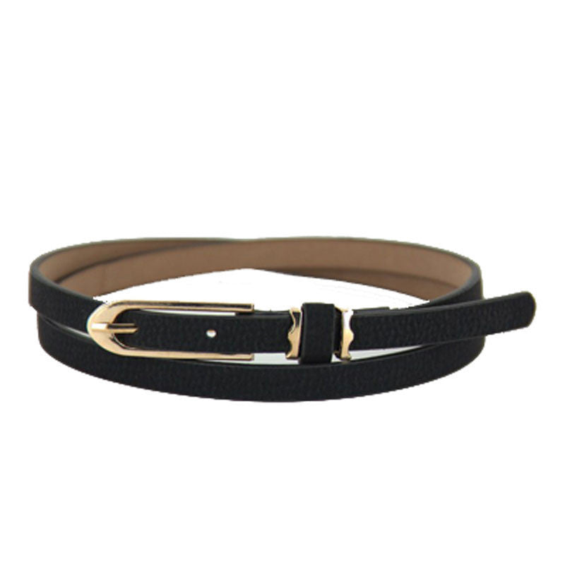 Candy Color PU Leather Thin Skinny Cummerbund Waist Belt Alloy Buckle Wholesale