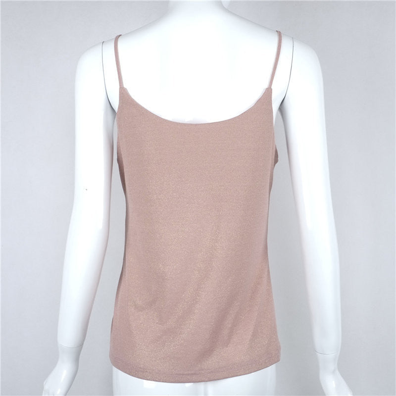 Brandy Melville Women Tops Summer Sexy V Neck Lady Camisole Spaghetti Strap