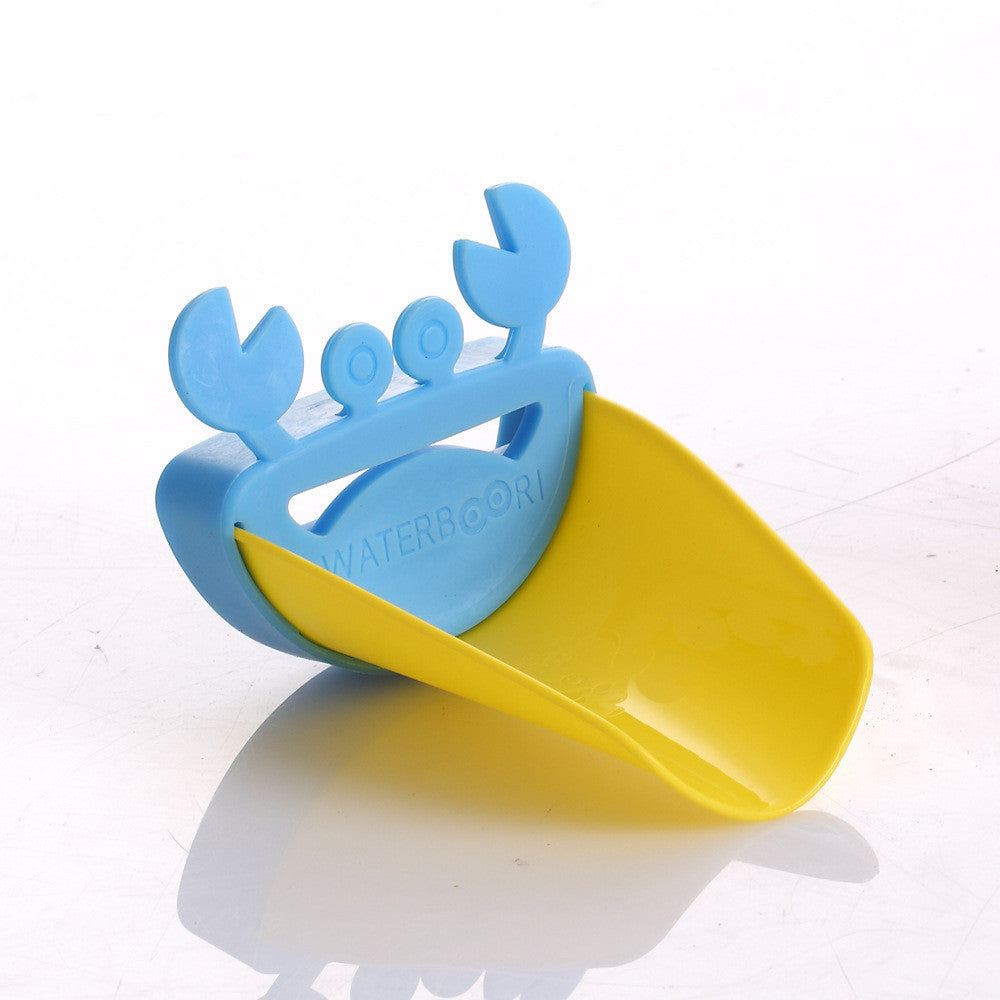 Cute Bathroom Sink Faucet Chute Extender Crab Children Kids Washing Hands 4 colors