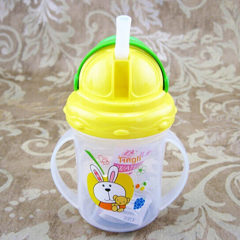 Updated Durable diaper Kids Straw Cup Drinking Sippy Cups With handles