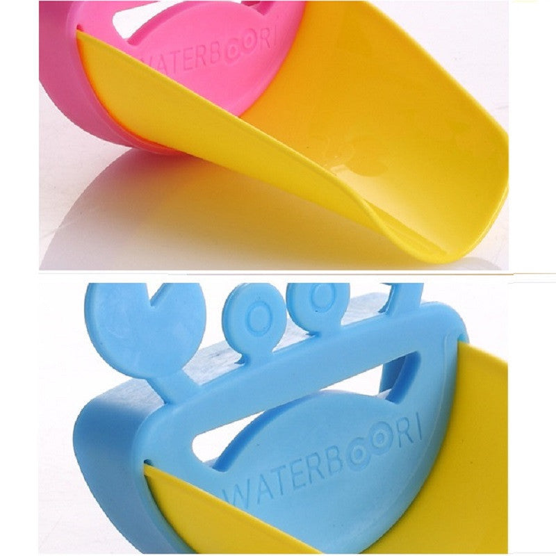 Cute Bathroom Sink Faucet Chute Extender Crab Children Kids Washing Hands 4 colors