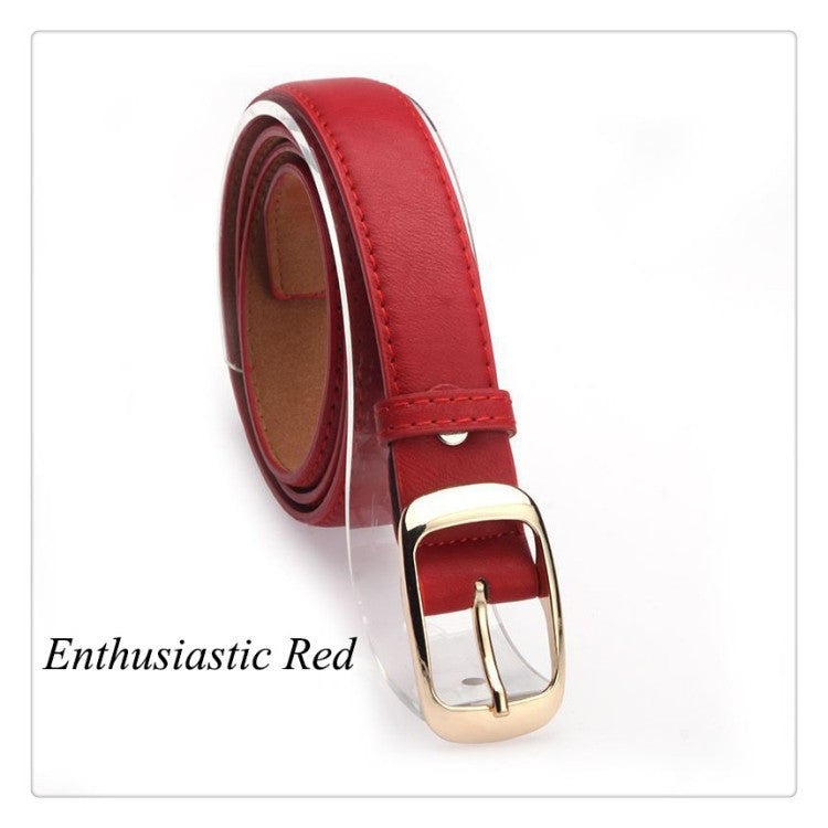 Women Belt Designer Faux Leather Metal Buckle Straps Fashion Accessories