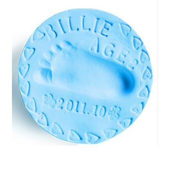 6 Colors baby care Air Drying Soft Clay Baby Handprint Footprint Imprint Kit