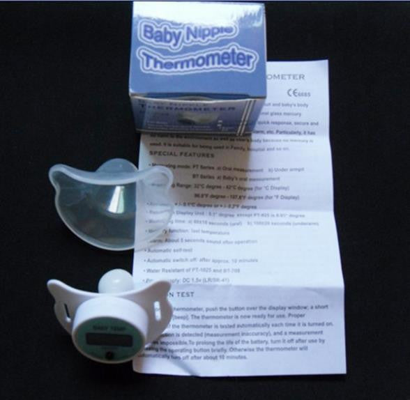 Baby Nipple Thermometer Baby Pacifier LCD Digital Mouth nipple Thermometer