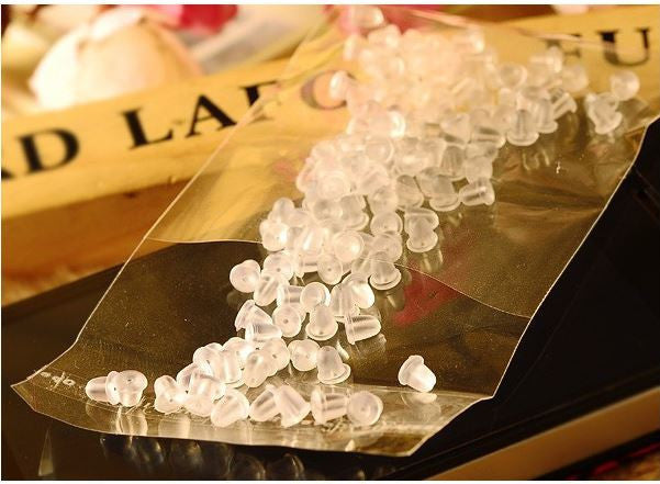 Dedicated Simple Clear Plastic Ear Jewelry Stud Earring Plugs