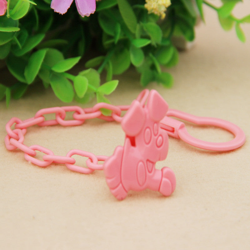 Baby Infant Dummy Pacifier Soother Chain Clip Holder Toddler Cartoon Pattern