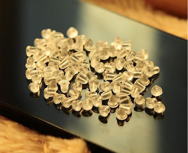 Dedicated Simple Clear Plastic Ear Jewelry Stud Earring Plugs