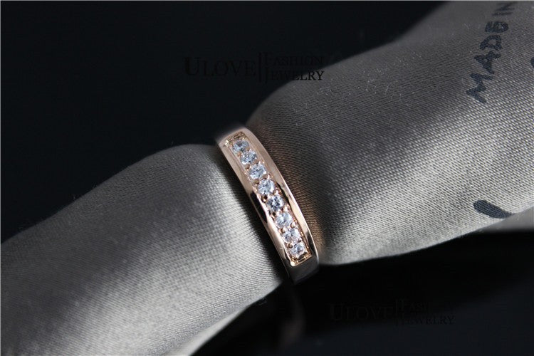 Women Wedding Band Zircon Sterling Silver Simulated Diamond Rings