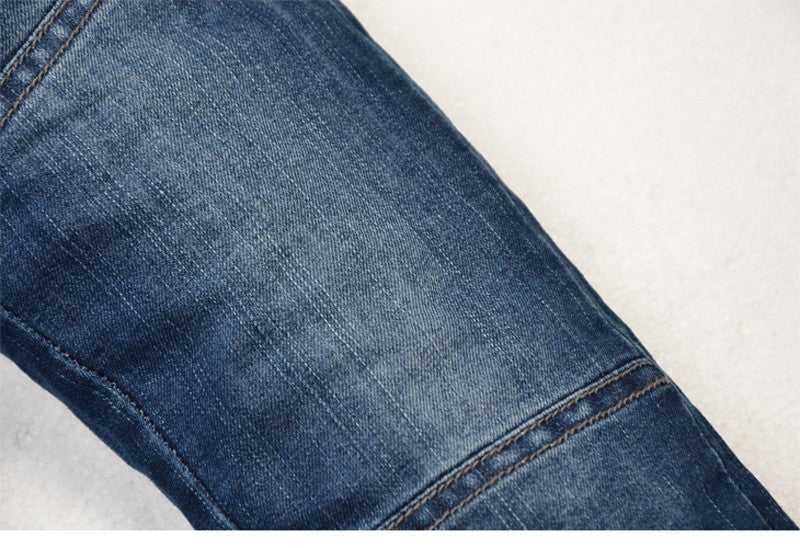 High quality KK-RABBIT Winter Thick Cashmere Fashion Boys Pants Kids Trousers Baby Children Jeans