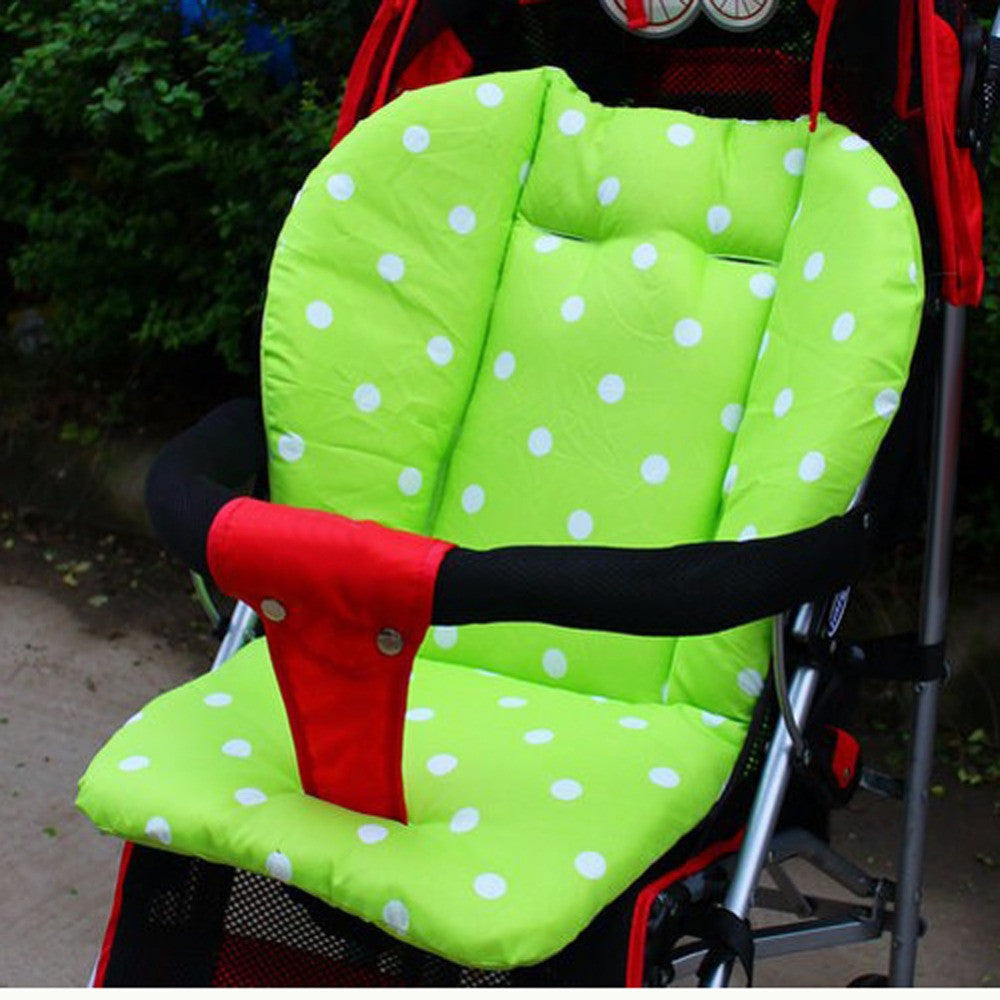 Comfortable Colorful Baby Infant Stroller Seat Pushchair Cushion Cotton Mat White Dot Seat Cushion