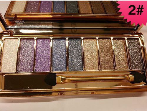 Professional 9 Colors Diamond Bright Colorful Makeup Eye Shadow