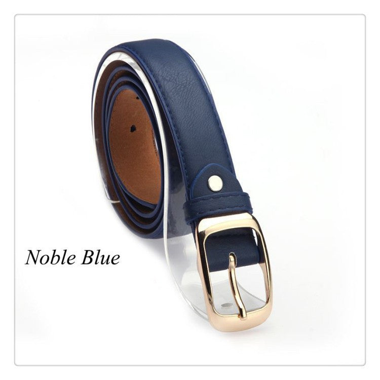 Women Belt Designer Faux Leather Metal Buckle Straps Fashion Accessories