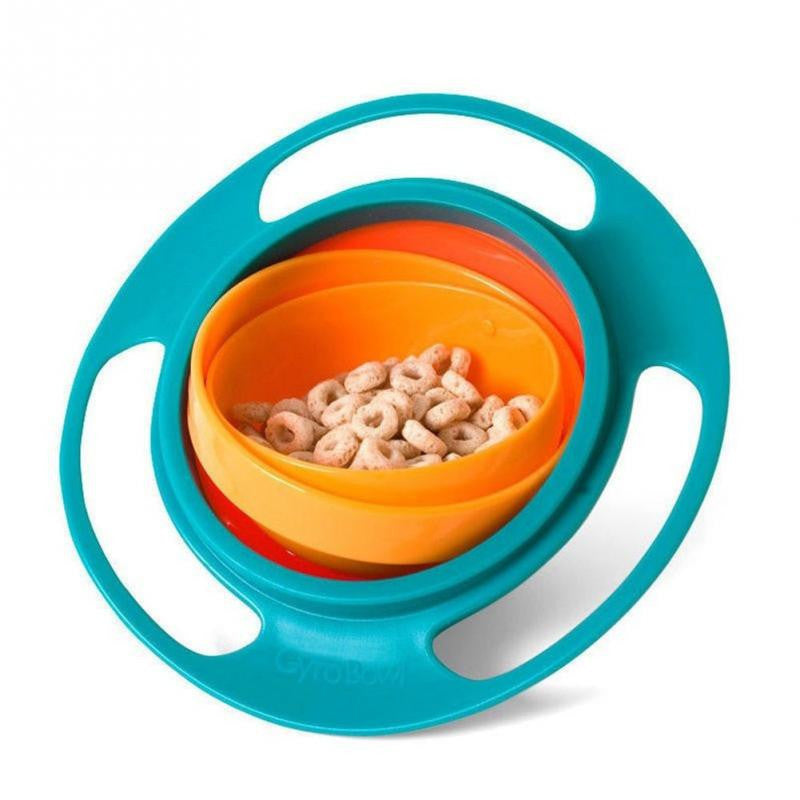 New Children Kid Baby Toy Universal 360 Rotate Spill-Proof Bowl Dishes Free Shipping