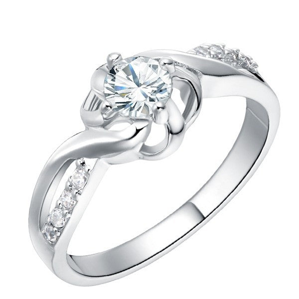 One Piece Crystal Rings Women Aneis Femininos Bijuterias Created Diamond