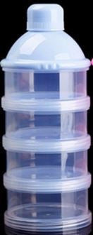 New Portable Baby Feeding Milk Powder &Food Bottle Container 4 Cells Grid Box