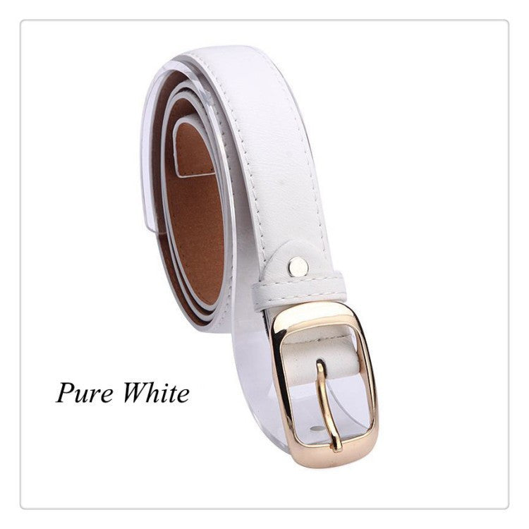 Women Belt Designer Faux Leather Metal Buckle Straps Fashion Accessories