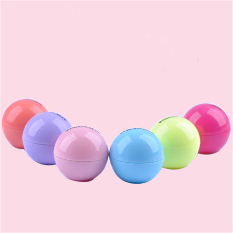 Ball Lip Balm Lipstick,Organic Ingredients Lip Protector Sweet Taste Fruit Embellish Lip Ball Makeup Lipstick Gloss