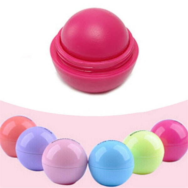 Ball Lip Balm Lipstick,Organic Ingredients Lip Protector Sweet Taste Fruit Embellish Lip Ball Makeup Lipstick Gloss