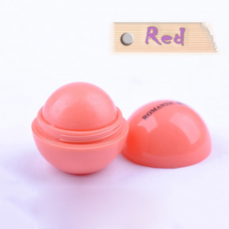 Ball Lip Balm Lipstick,Organic Ingredients Lip Protector Sweet Taste Fruit Embellish Lip Ball Makeup Lipstick Gloss