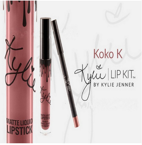 Kylie Lip Kit kylie jenner cosmetic Lipstick Kylie lipgloss liquid matte 8 colors lipliner in stock