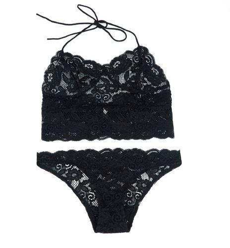 French high-end brand sexy T-pants romantic temptation lace bra set young women underwear set lade bra and panty set
