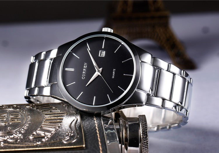 CURREN Luxury Brand Full Stainless Steel Analog Display Date Men's Quartz Watch