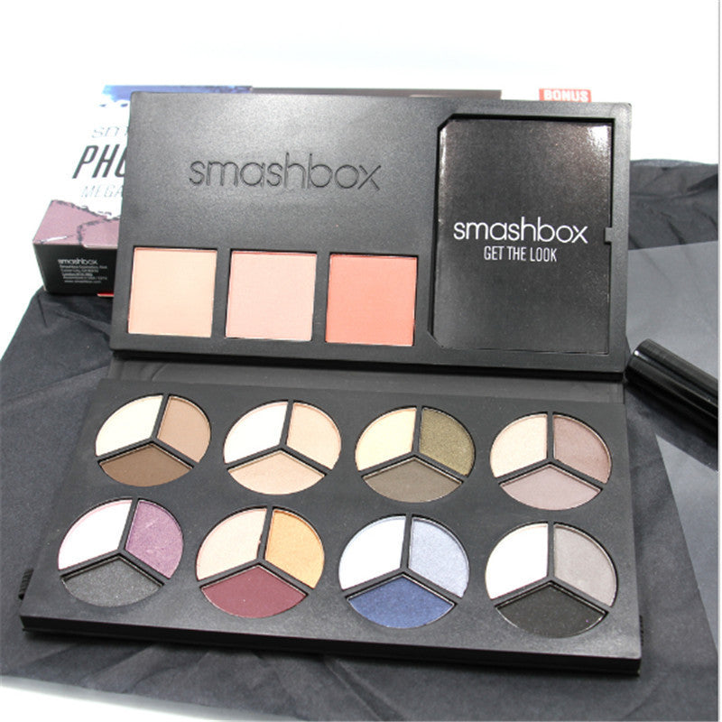 Smashboxes Photo Op Mega palette Eye Shade+blush palette eyeshadow kit  Cosmetic Makeup Set Nude Eye Shadow