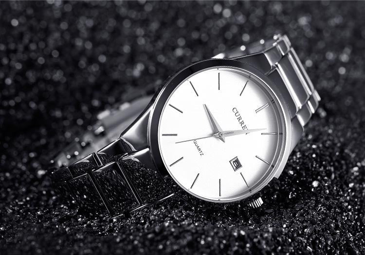 CURREN Luxury Brand Full Stainless Steel Analog Display Date Men's Quartz Watch