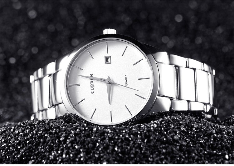 CURREN Luxury Brand Full Stainless Steel Analog Display Date Men's Quartz Watch