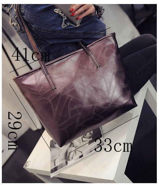 MICHAEL Contracted Designer PU Leather Tote Bag