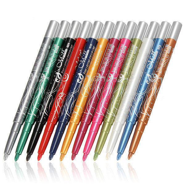 Colors Eyeliner Eyebrow Glitter Shadow Lip Eye Liner Pencil Pen