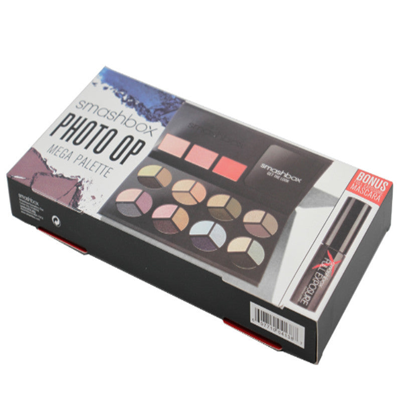 Smashboxes Photo Op Mega palette Eye Shade+blush palette eyeshadow kit  Cosmetic Makeup Set Nude Eye Shadow