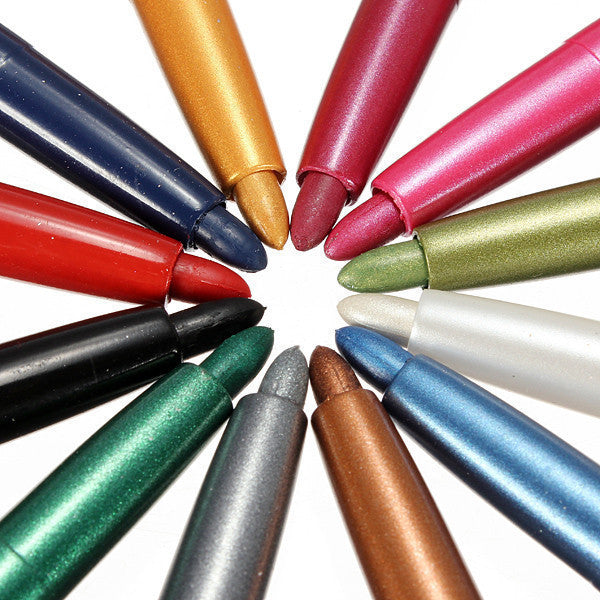 Colors Eyeliner Eyebrow Glitter Shadow Lip Eye Liner Pencil Pen