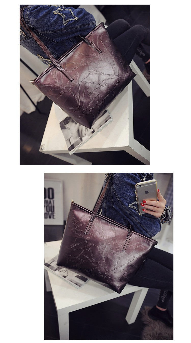 MICHAEL Contracted Designer PU Leather Tote Bag