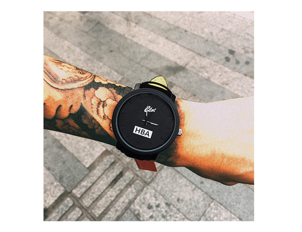 Fashion Brand HBA Leather Strap Unisex Watches Men Quartz Women Dress Watch Sports Military Relojes Geneva Wristwatch