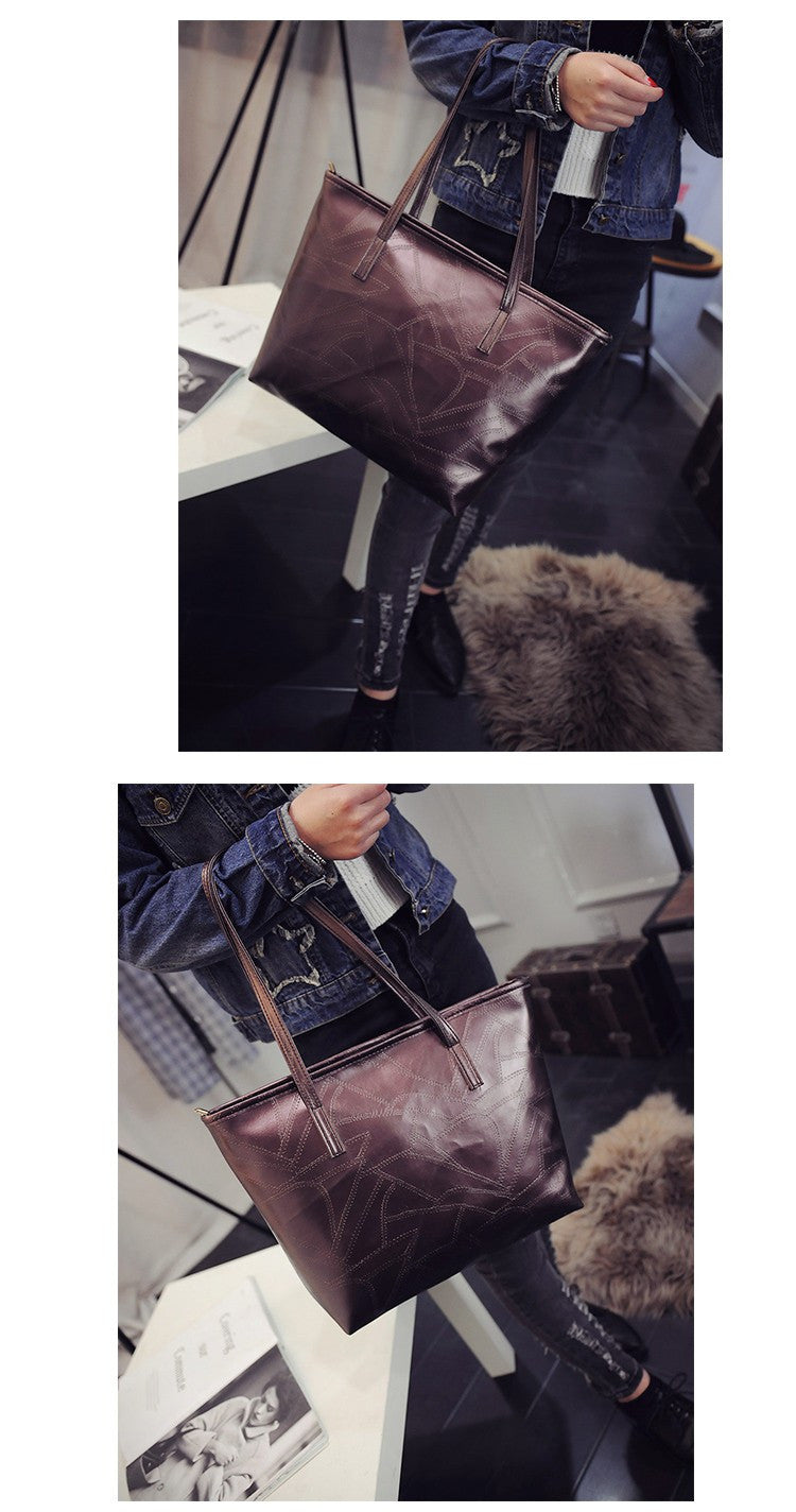 MICHAEL Contracted Designer PU Leather Tote Bag