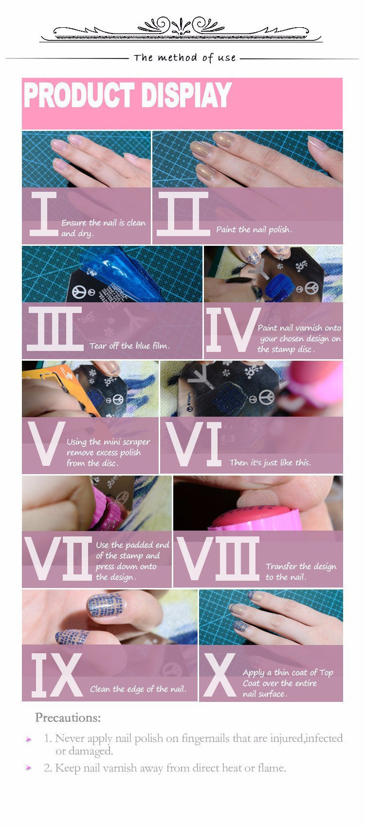 KADS Stamp polish 1 Bottle/LOT Nail Polish & stamp polish nail art pen 21 color Optional 10ml