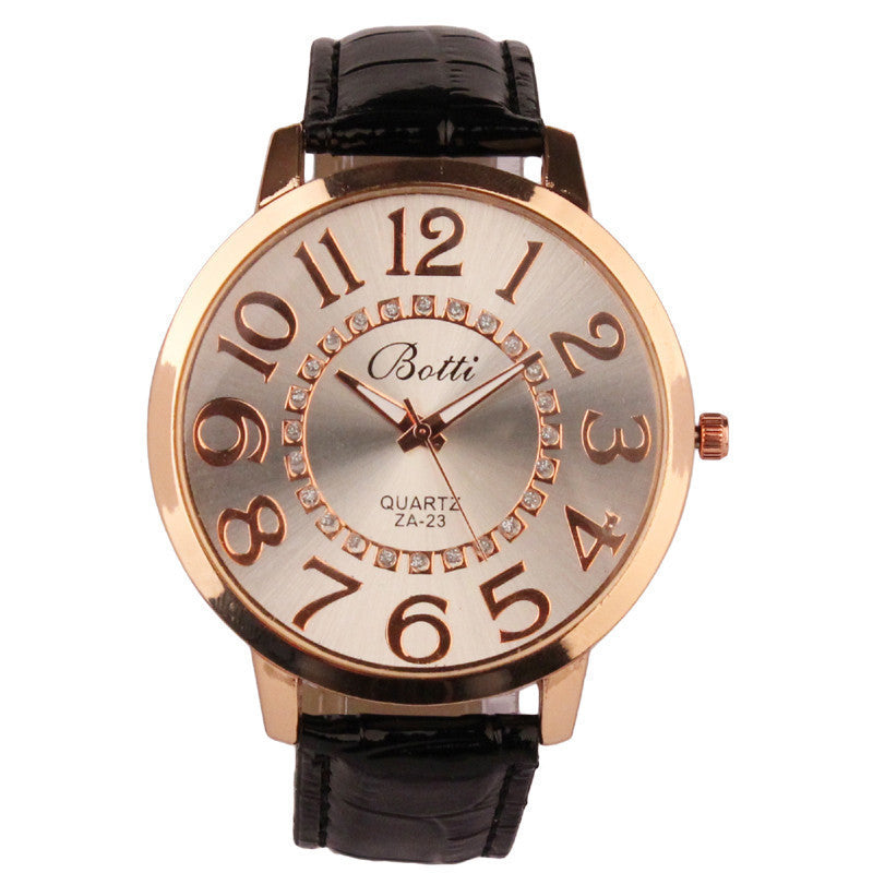 Womens Watches Brand Luxury Leather Quartz Dress Watch Cheap Clock Women Royal Gold Crystal Retro Bracelet Watches